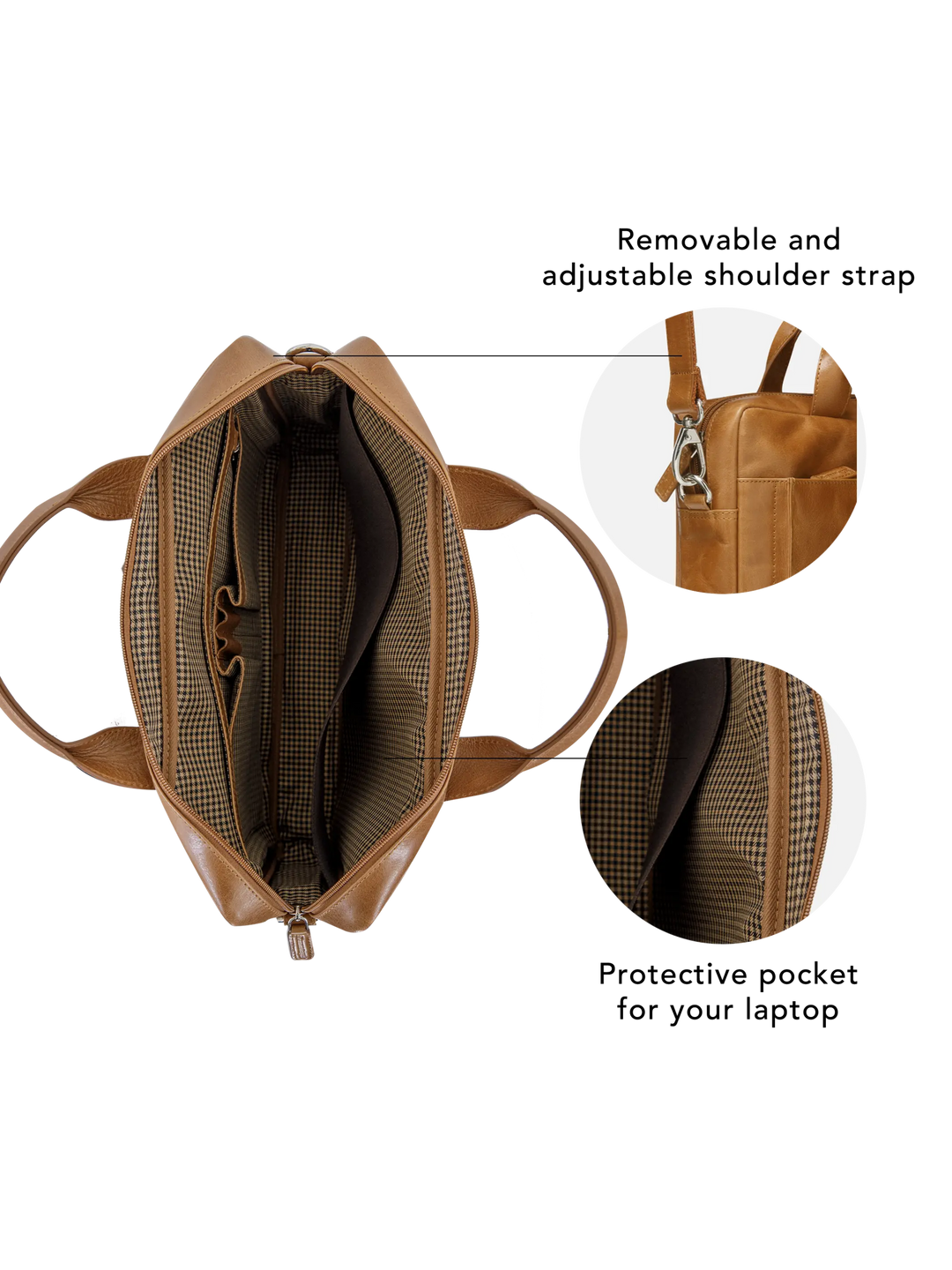 Amalienborg - 15" - Tan Computerbag