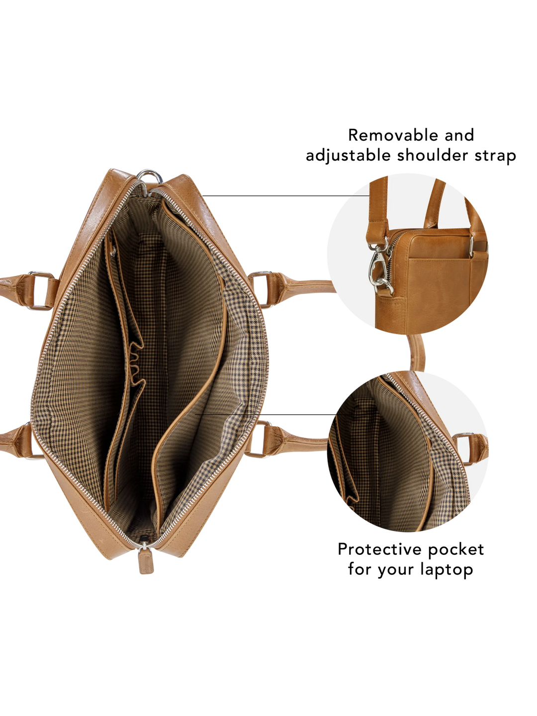 Nordborg - 15" - Tan Computerbag