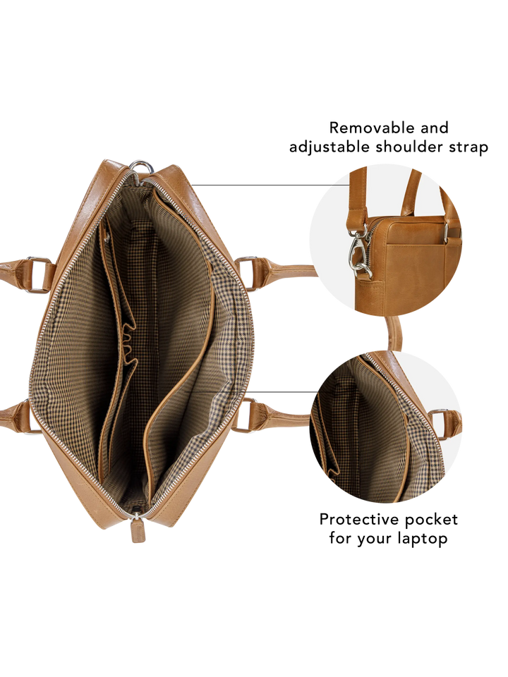 Nordborg - 15" - Tan Computerbag