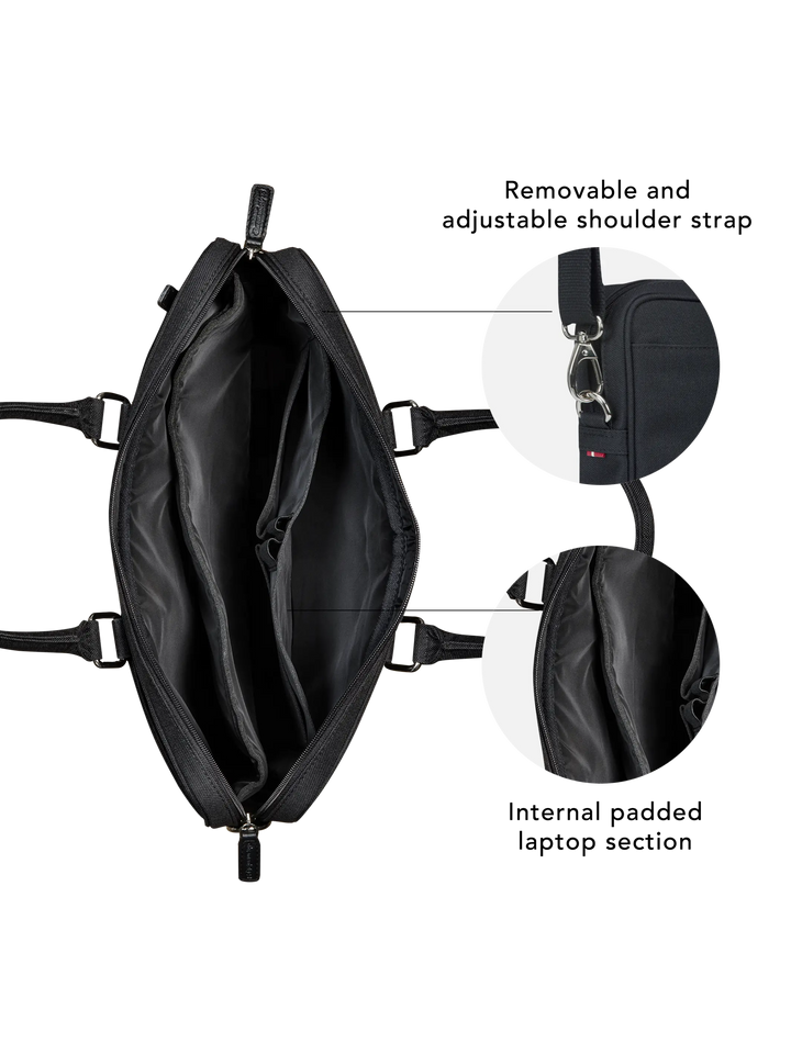 Fifth Avenue - 15" Laptop-Tasche Recycled - Schwarz