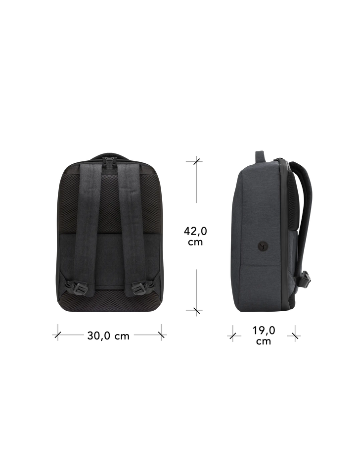 Christiansborg - Recycled Backpack 16" - Charcoal