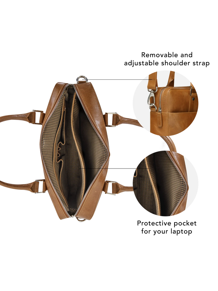 Rosenborg - 16" - Tan Computerbag