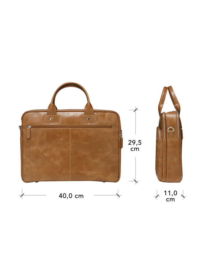 Kronborg - 16" - Tan Computerbag
