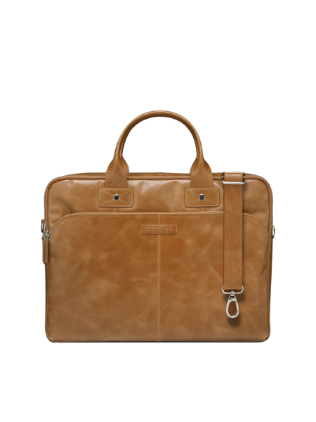 Kronborg Laptop Bag – Tan | Premium Laptop Briefcase – dbramante1928