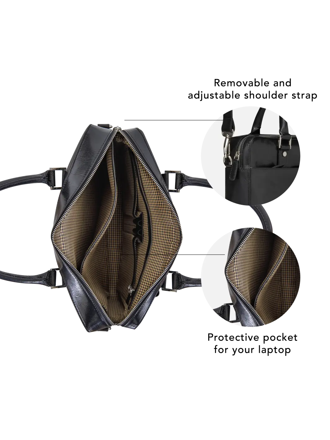 Rosenborg - 16" - Black Computerbag