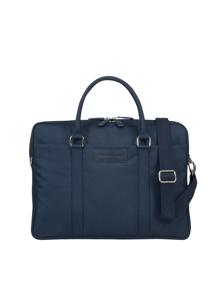 Ginza - 16” Duo Pocket Laptop Bag Recycled - Blue