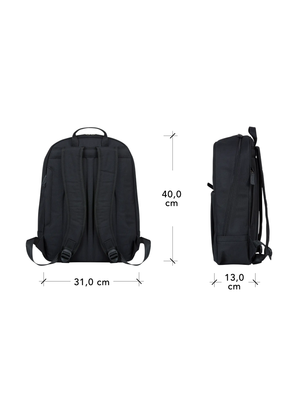 Champs-Elysees - 15" Laptop Backpack Recycled - Black Backpack
