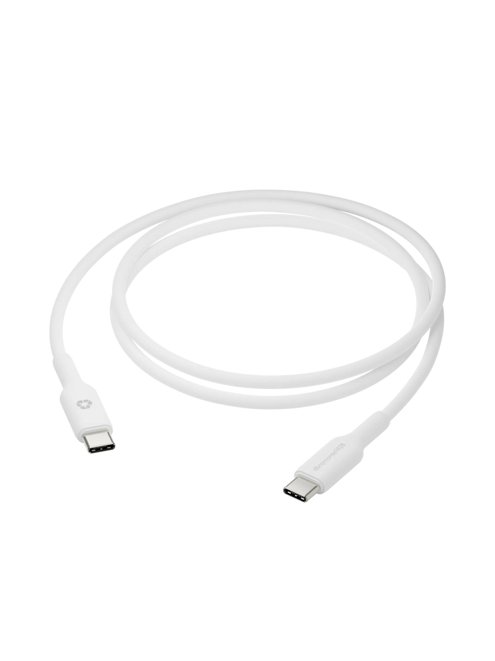 re-charge - Kabel 1m USB-C auf USB-C - Weiß