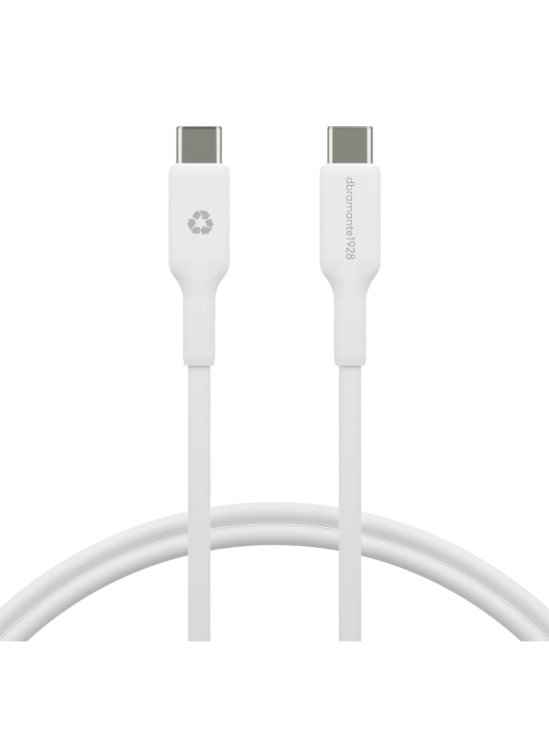 re-charge - Kabel 1m USB-C auf USB-C - Weiß