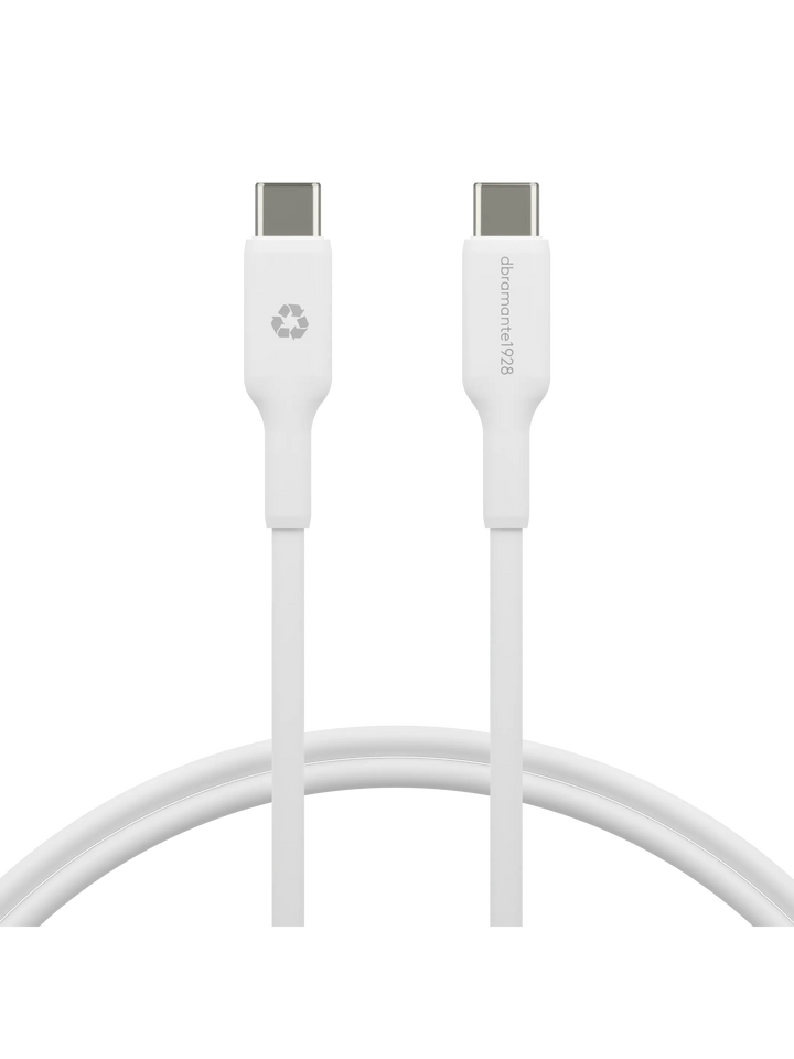 re-charge - Kabel 1m USB-C auf USB-C - Weiß