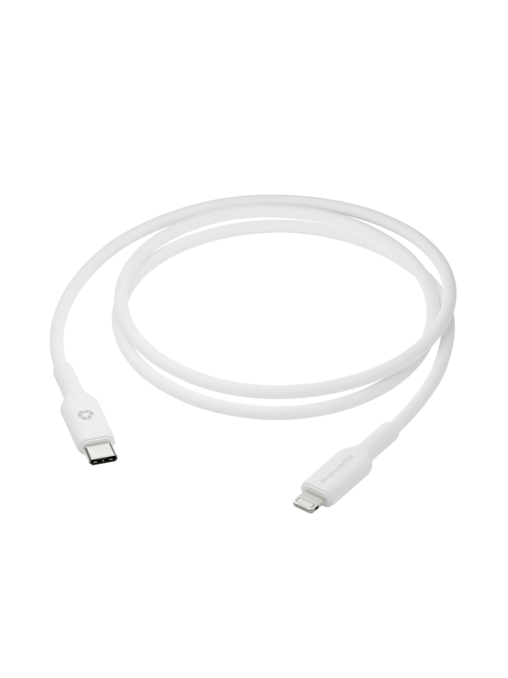 re-charge - Cable 1m USB-C to Lightning - White