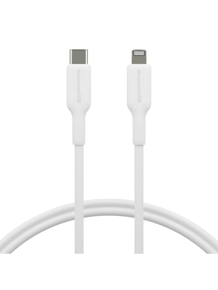 re-charge - Cable 1m USB-C to Lightning - White