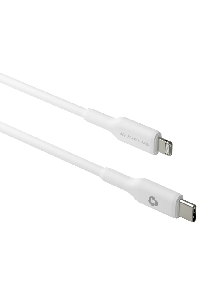 re-charge - Cable 1m USB-C to Lightning - White