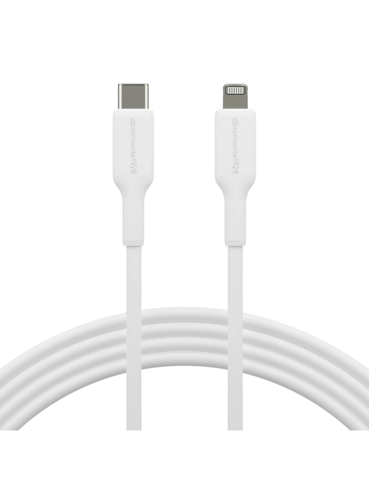 re-charge - Kabel 2m USB-C auf Lightning - Weiß