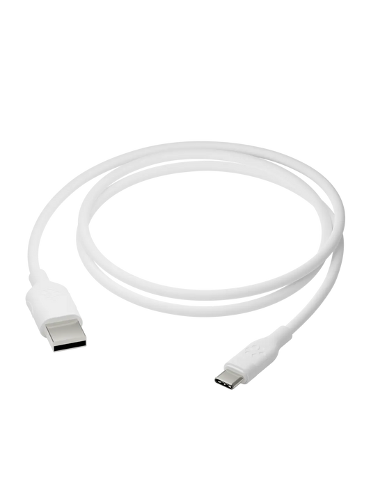 CABLES - STANDARD White USB-A to USB-C 1.2m Cables
