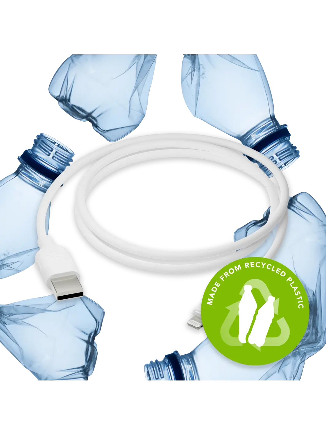 re-charge Pro - Kabel 1,2 m USB-A zu Lightning - Weiß