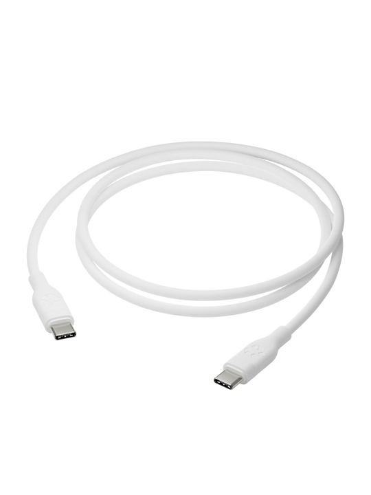 re-charge Pro - Kabel 1,2 m USB-C til USB-C 100W - Hvid