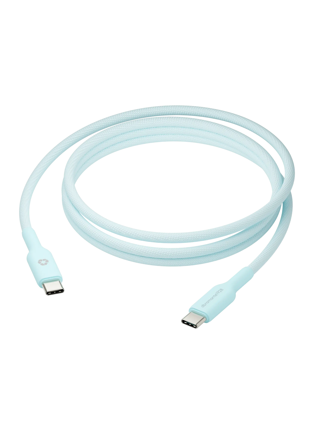 re-charge - Braided Cable 1.5m USB-C to USB-C 60W - Blue Cables