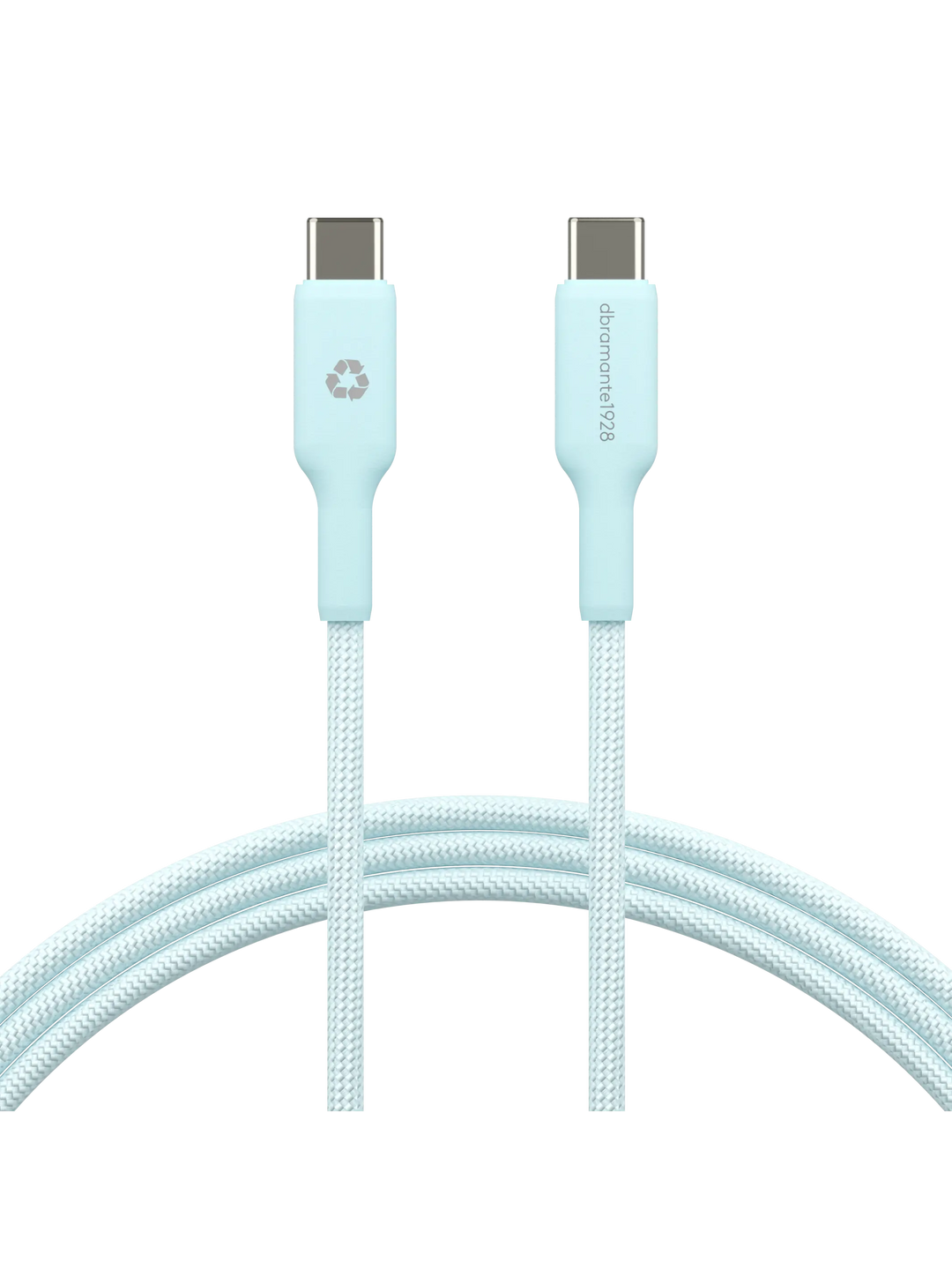 re-charge - Braided Cable 1.5m USB-C to USB-C 60W - Blue Cables