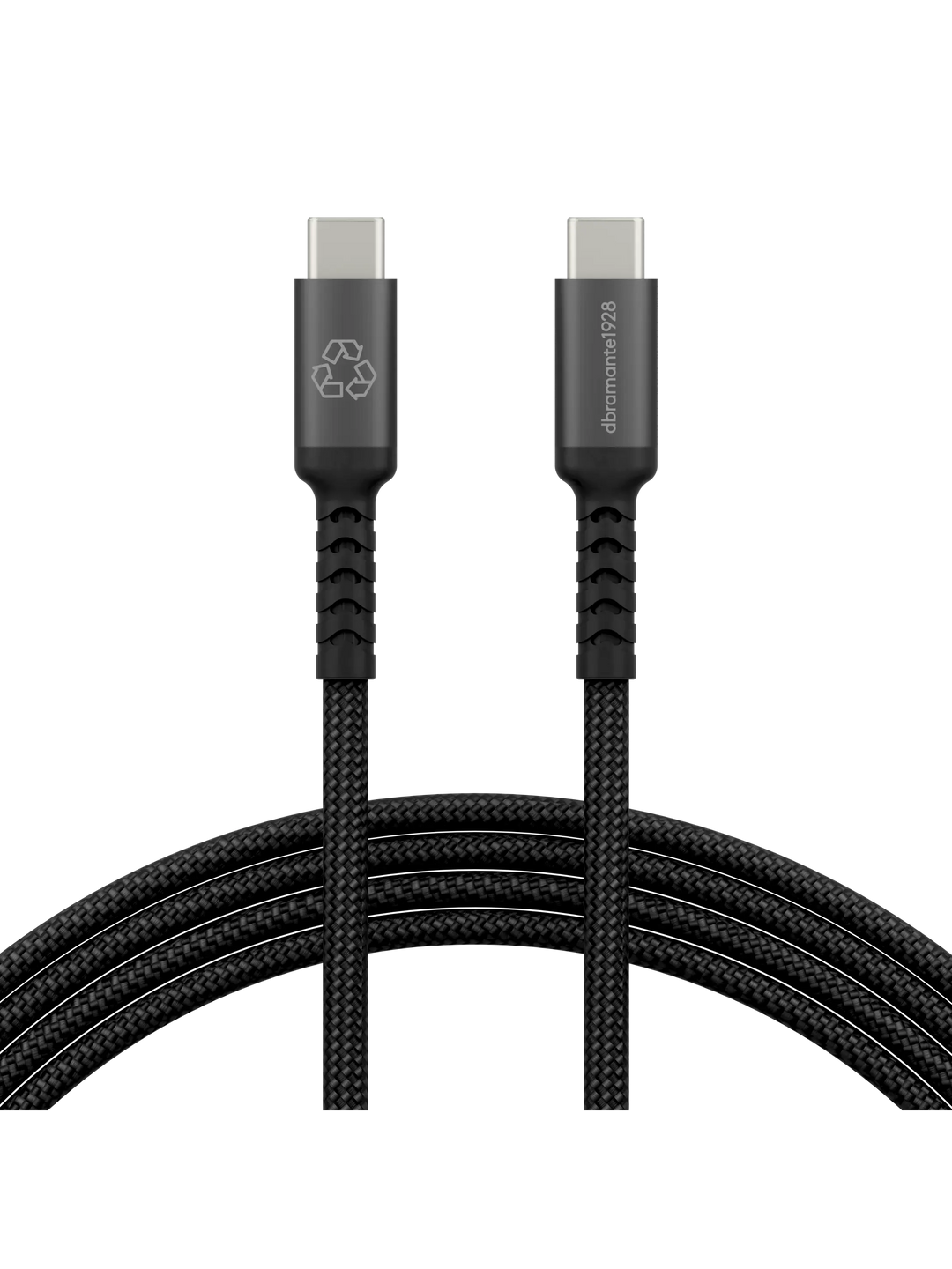 re-charge IT - Cable - Braided - 2m USB-C/USB-C 100W - Black Cable