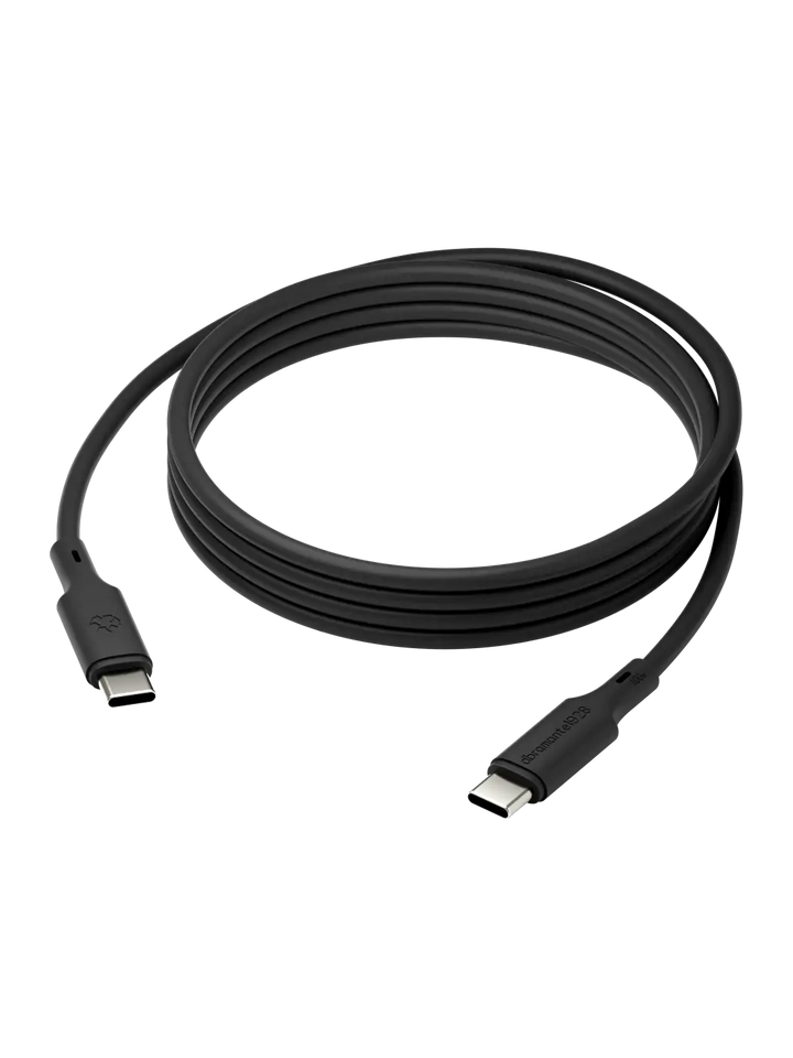 re-charge IT - Cable - 2m USB-C/USB-C 100W - Black Cable