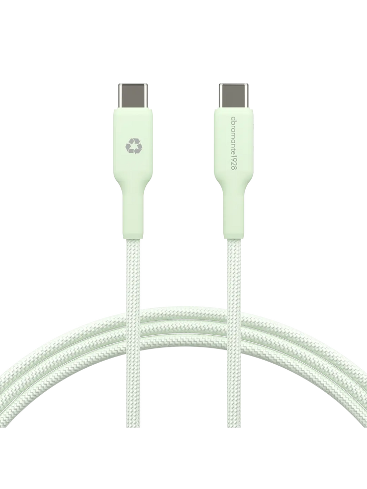 re-charge - Geflochtenes Kabel 1,5m USB-C auf USB-C 60W - Grau