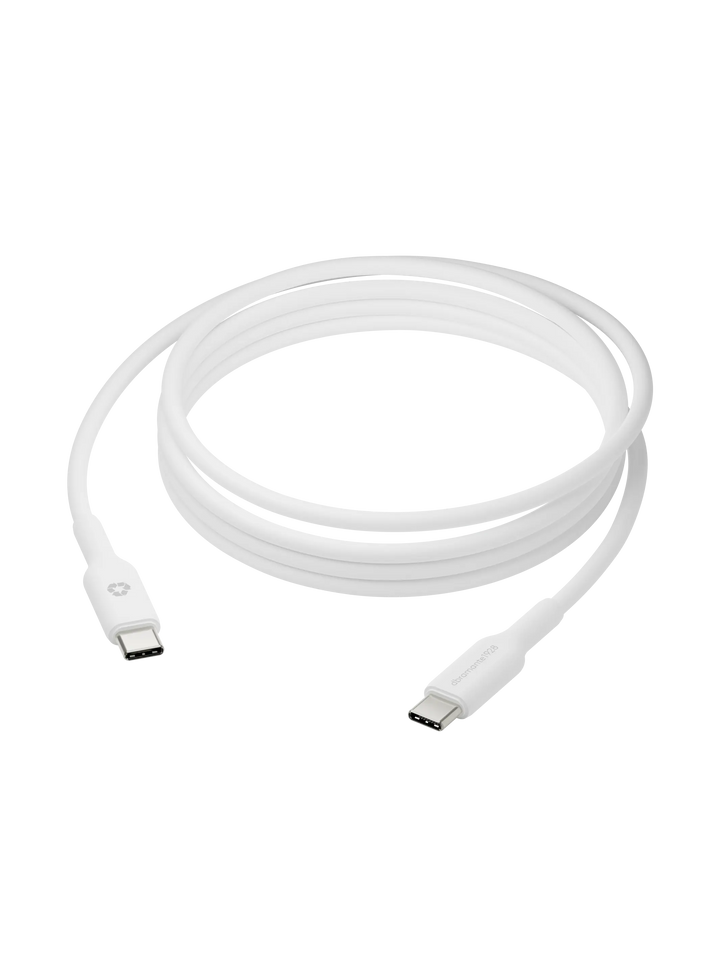 re-charge - Cable - 2m USB-C to USB-C  - White