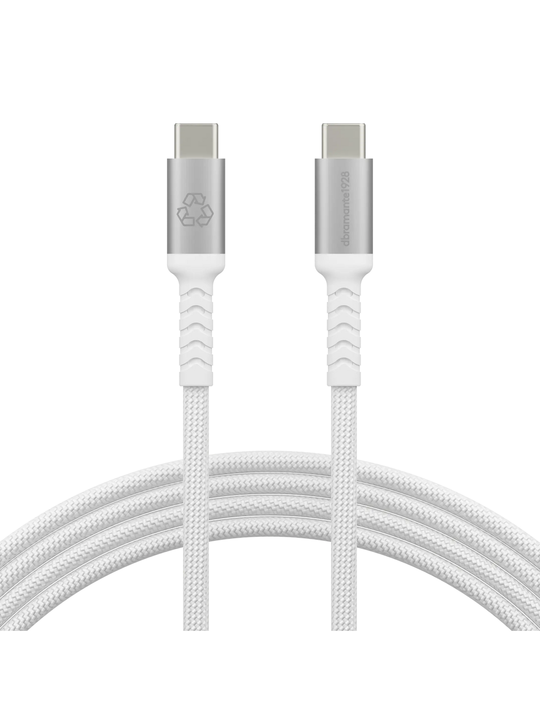 re-charge IT - Cable - Braided - 2m USB-C/USB-C 100W - White Cable