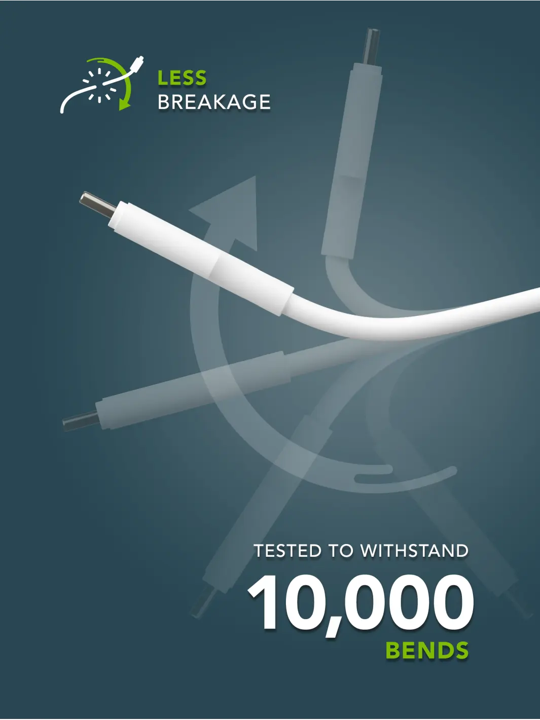 re-charge IT - Cable - 2m USB-C/USB-C 100W - White