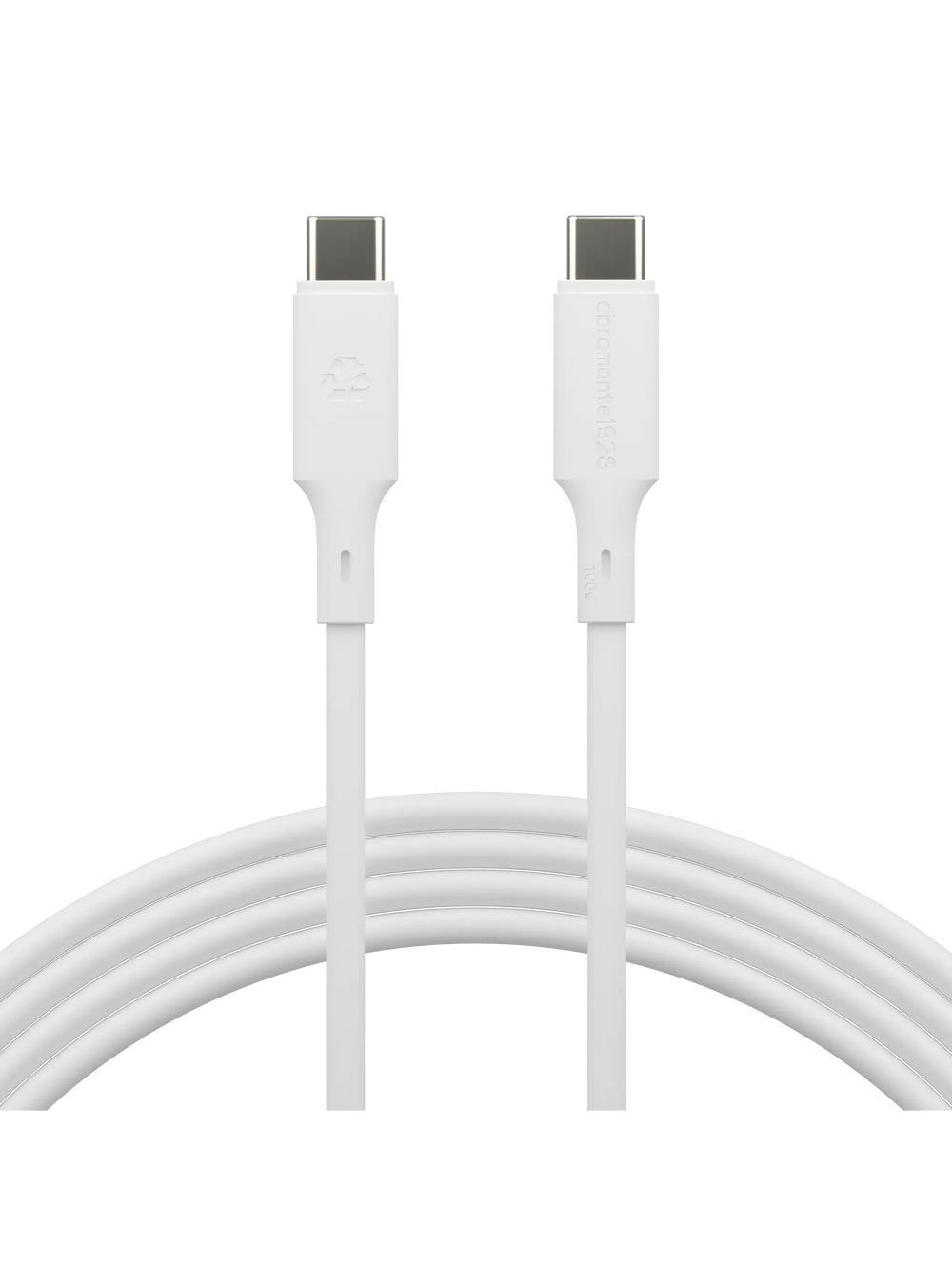 re-charge IT - Cable - 2m USB-C/USB-C 100W - White Cable