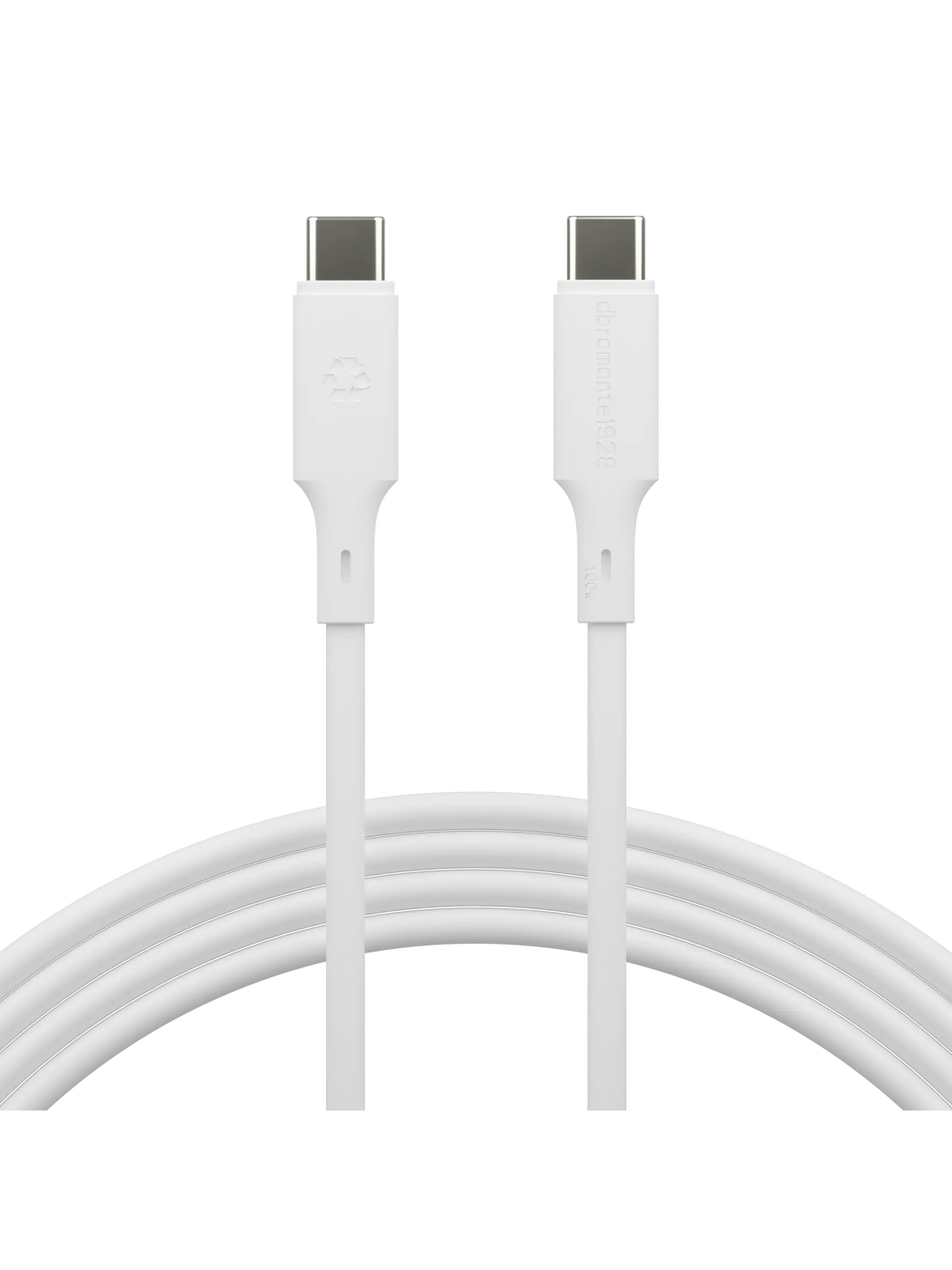 re-charge IT - Cable - 2m USB-C/USB-C 100W - White Cable