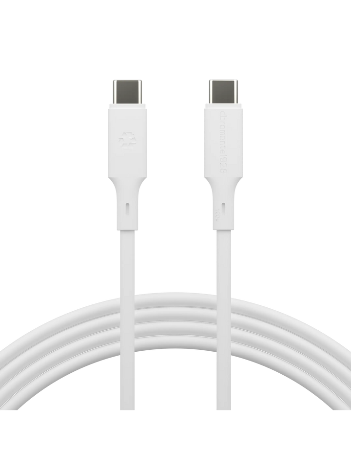 re-charge IT - Cable - 2m USB-C/USB-C 100W - White Cable