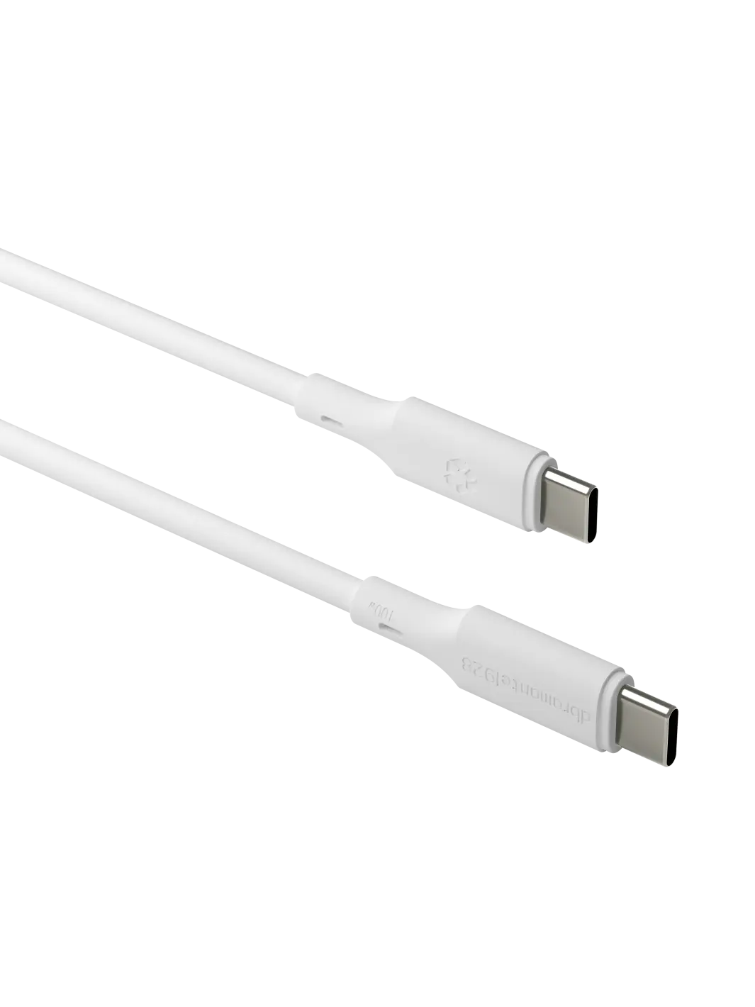 re-charge IT - Cable - 2m USB-C/USB-C 100W - White Cable