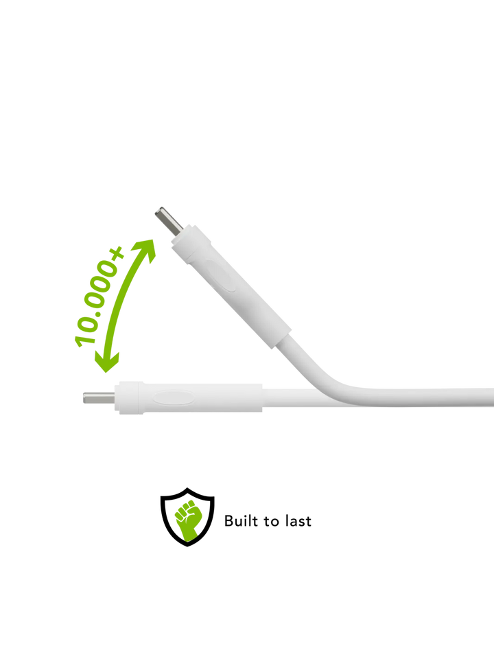re-charge Pro - Kabel 2,5 m USB-A auf USB-C - Weiß