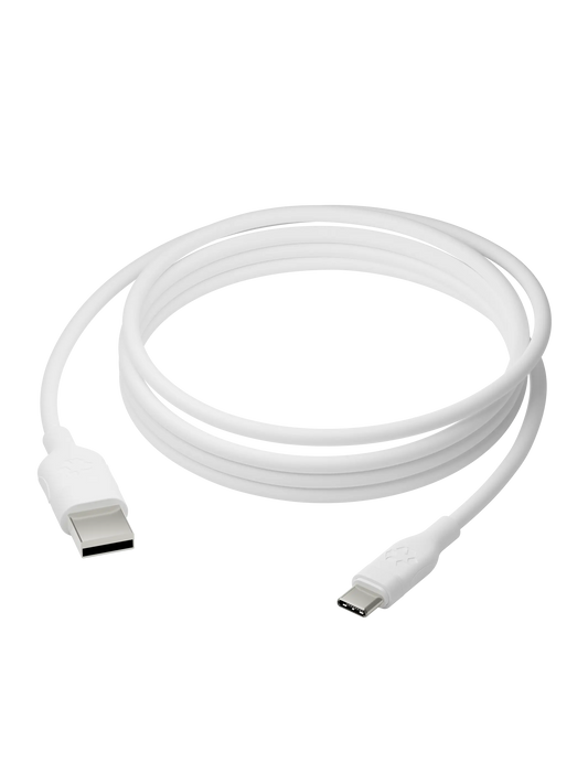 re-charge Pro - Cable 2.5m USB-A to USB-C - White