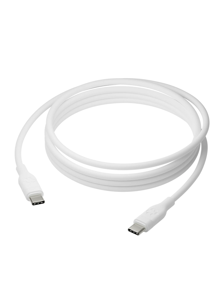 re-charge Pro - Cable 2.5m USB-C to USB-C 100W - White