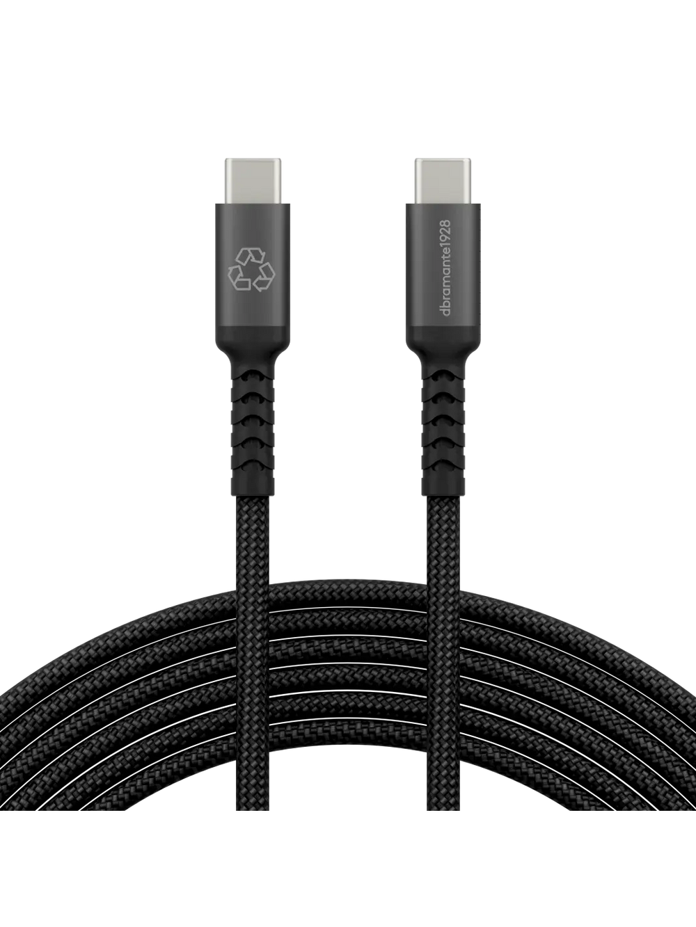 re-charge IT - Cable - Braided - 3m USB-C/USB-C 100W - Black Cable