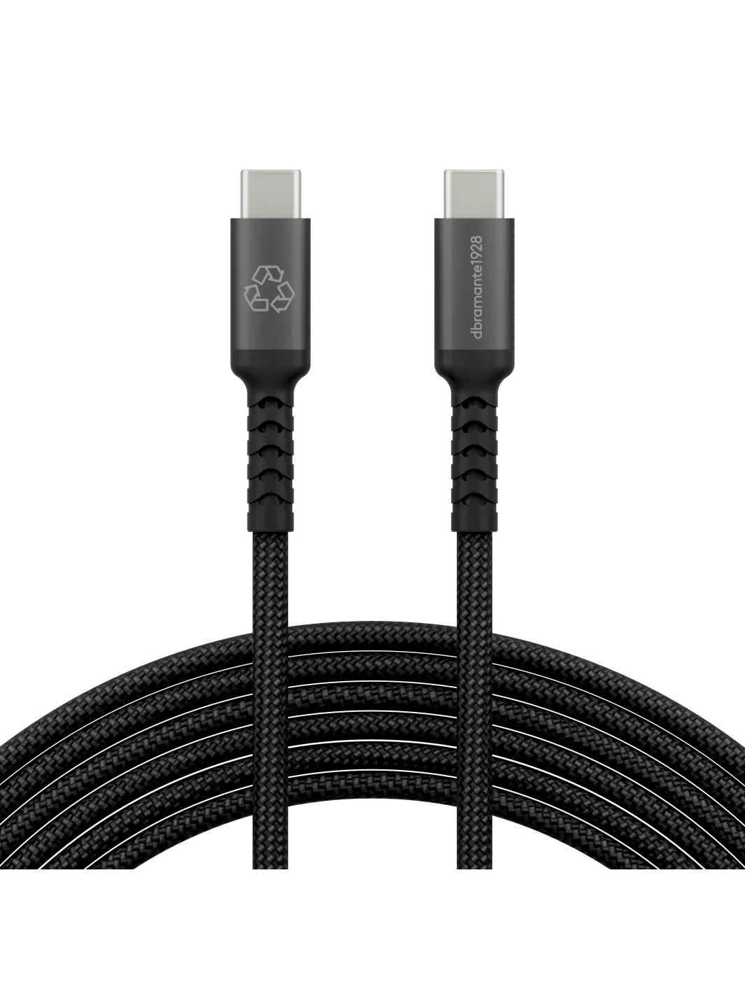 re-charge IT - Cable - Braided - 3m USB-C/USB-C 100W - Black Cable