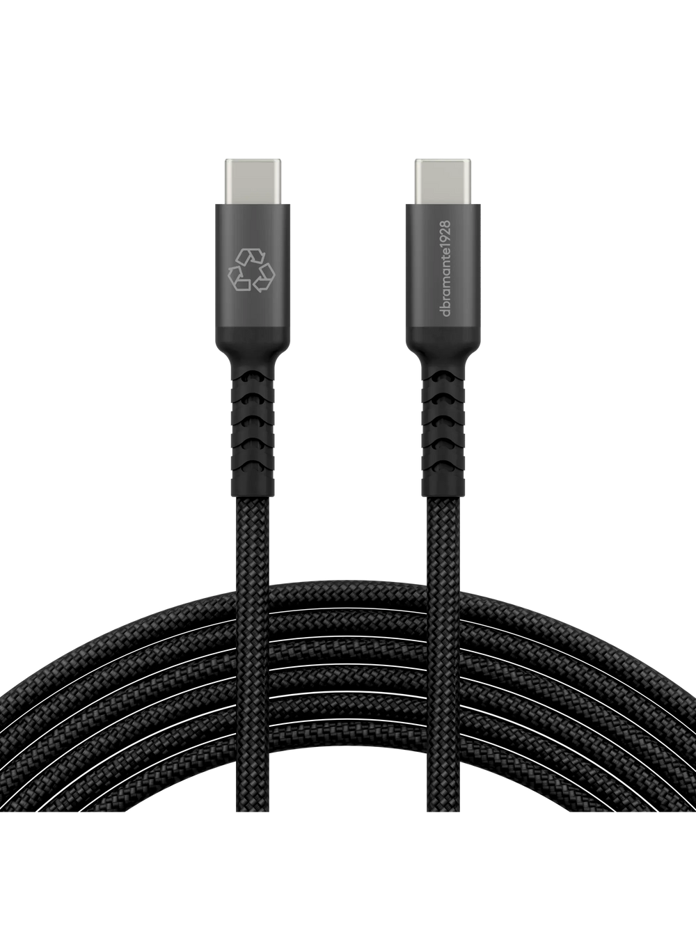 re-charge IT - Cable - Braided - 3m USB-C/USB-C 100W - Black Cable