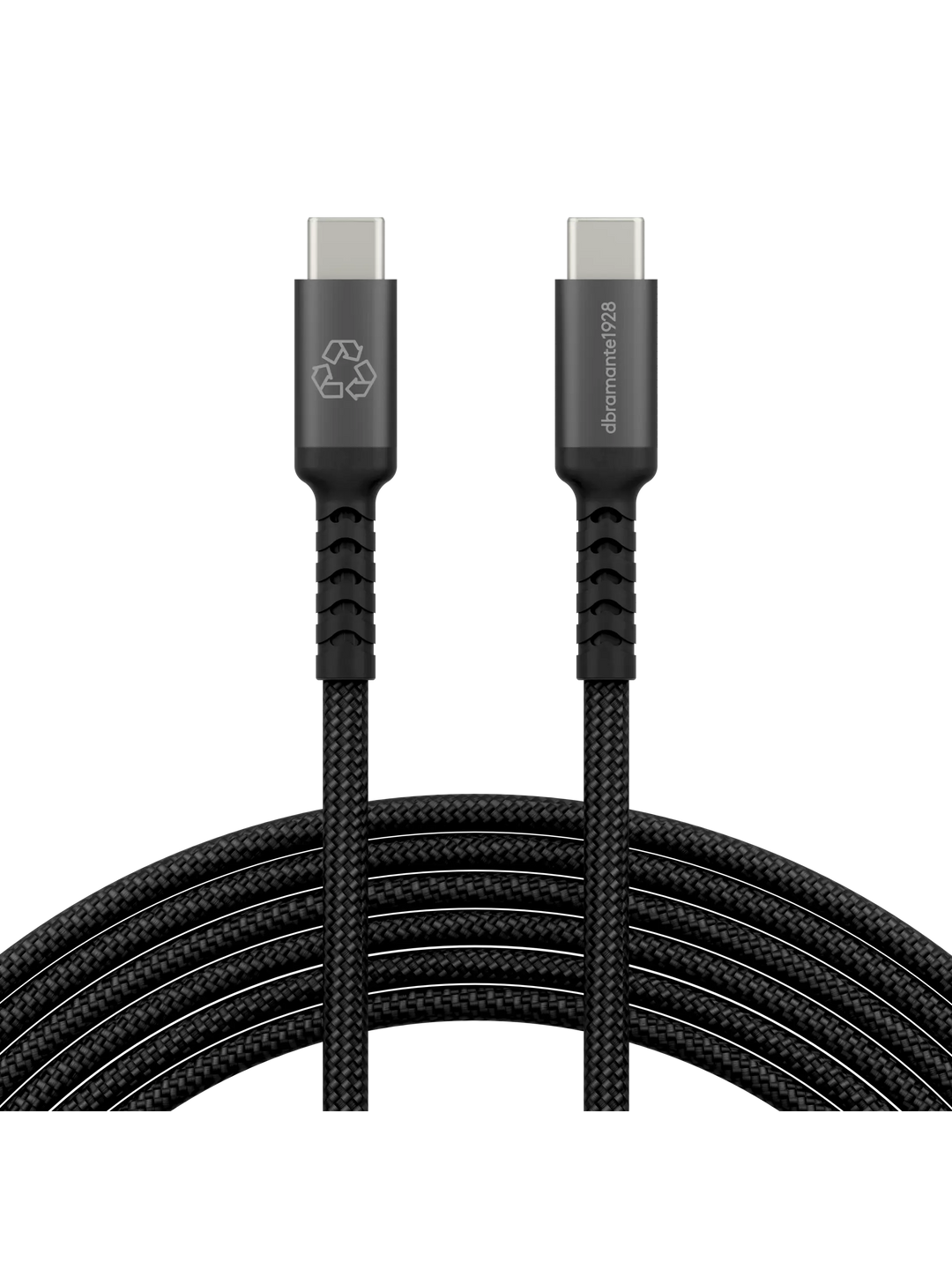 re-charge IT - Cable - Braided - 3m USB-C/USB-C 100W - Black Cable