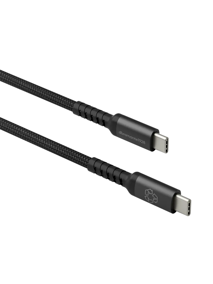 re-charge IT - Cable - Braided - 3m USB-C/USB-C 100W - Black Cable