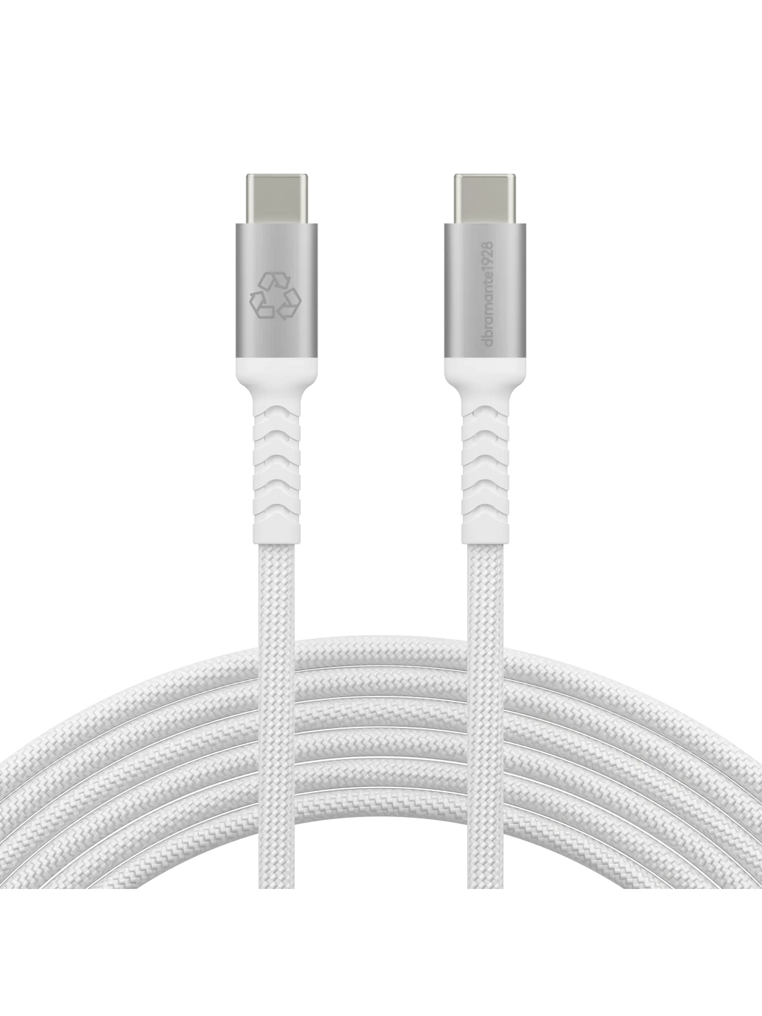 re-charge IT - Cable - Braided - 3m USB-C/USB-C 100W - White Cable
