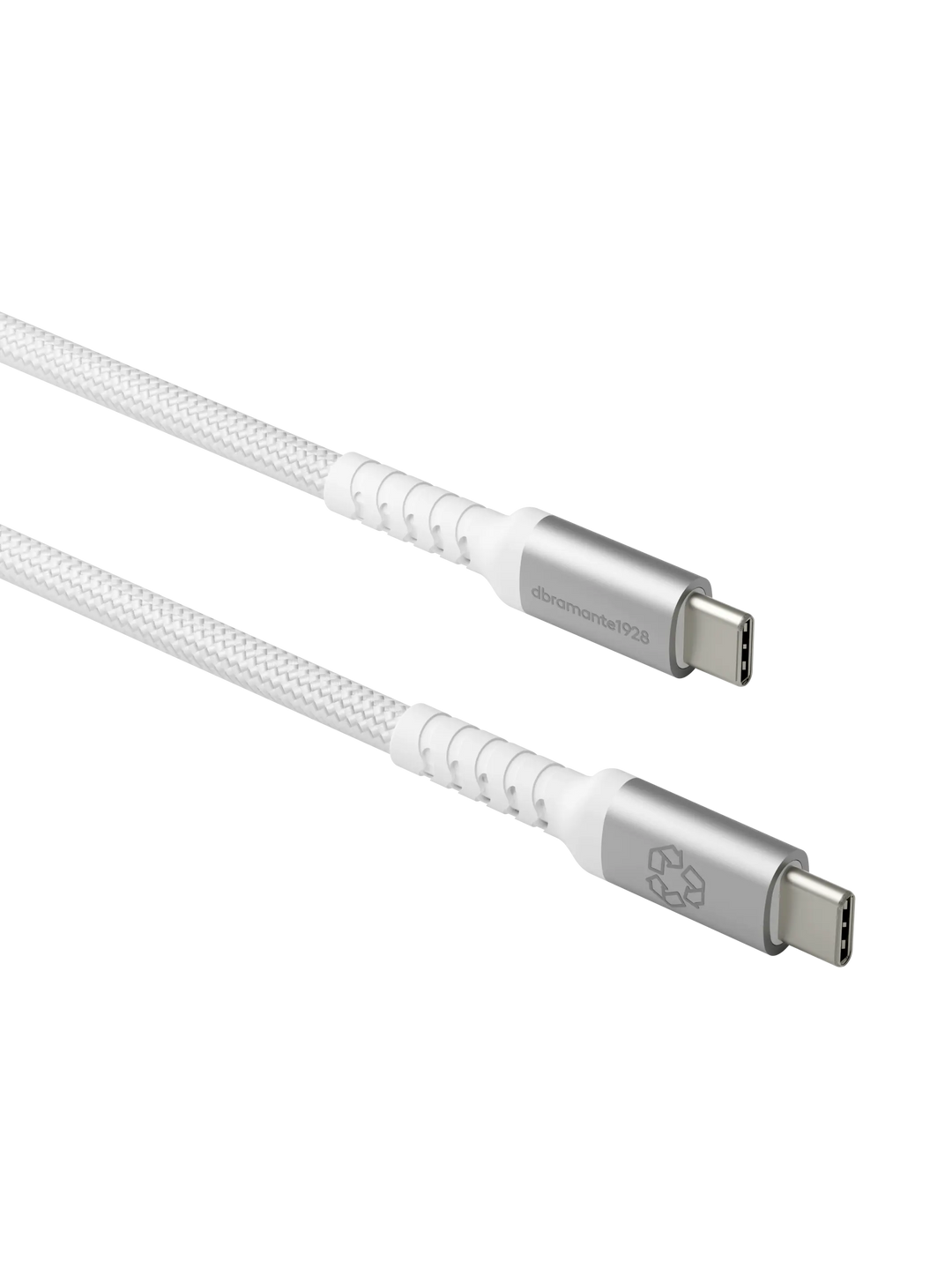 re-charge IT - Cable - Braided - 3m USB-C/USB-C 100W - White Cable