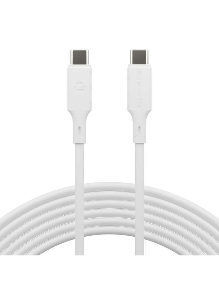 re-charge IT - Cable - 3m USB-C/USB-C 100W - White Cable