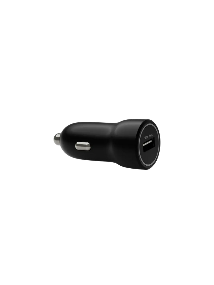 re-charge - Biloplader - USB-A 18W - Sort