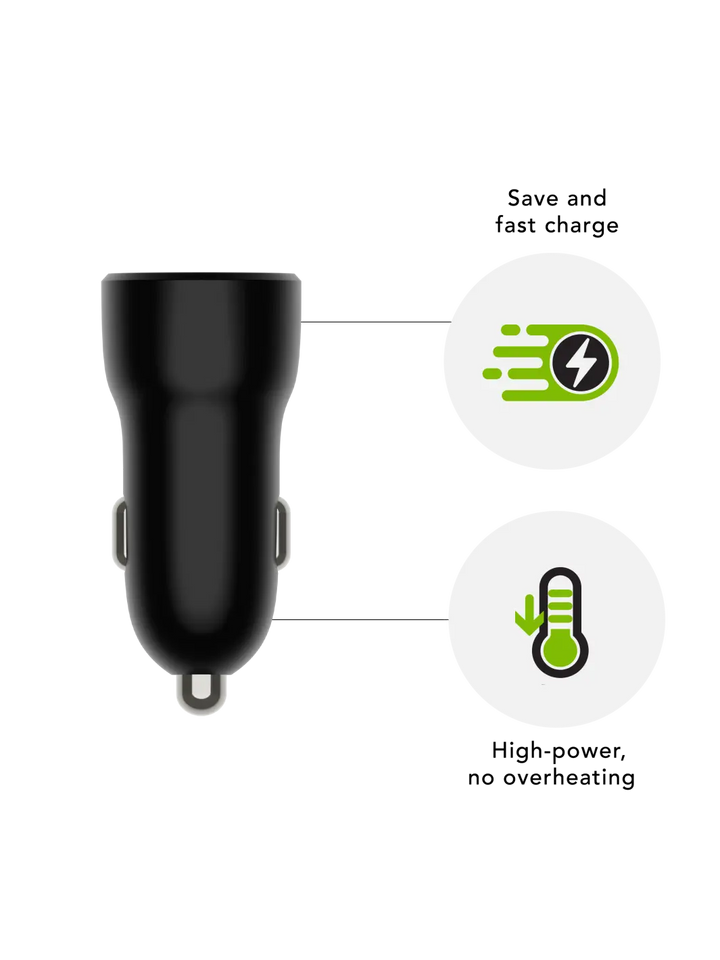 CAR CHARGERS Black 18W