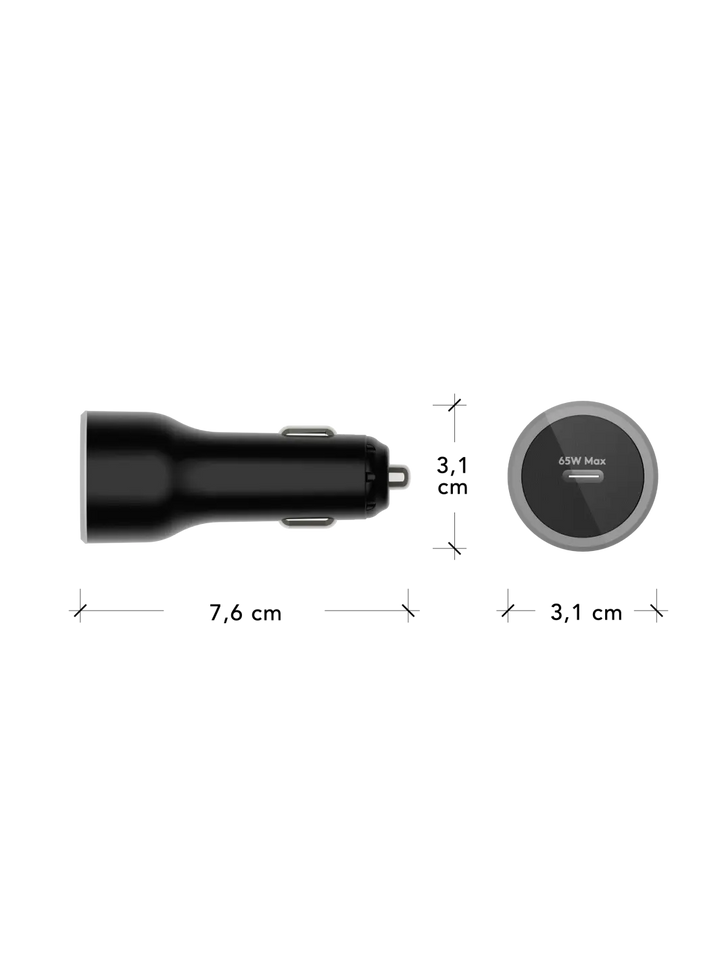 CAR CHARGERS Black 65W
