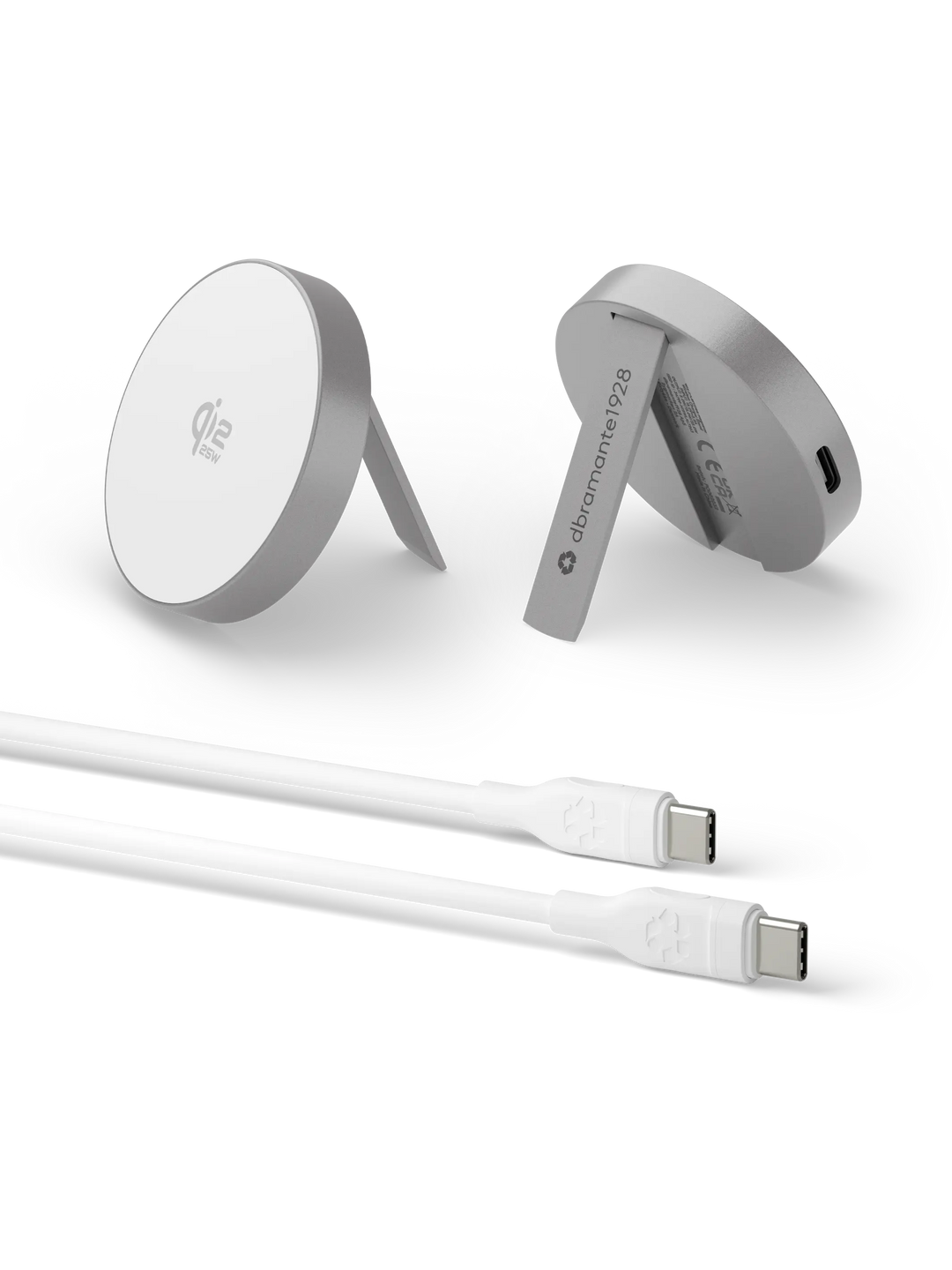 Wireless Magnetic Charger w/ stand - Qi2.2 25W - Aluminium Power Adapters & Chargers