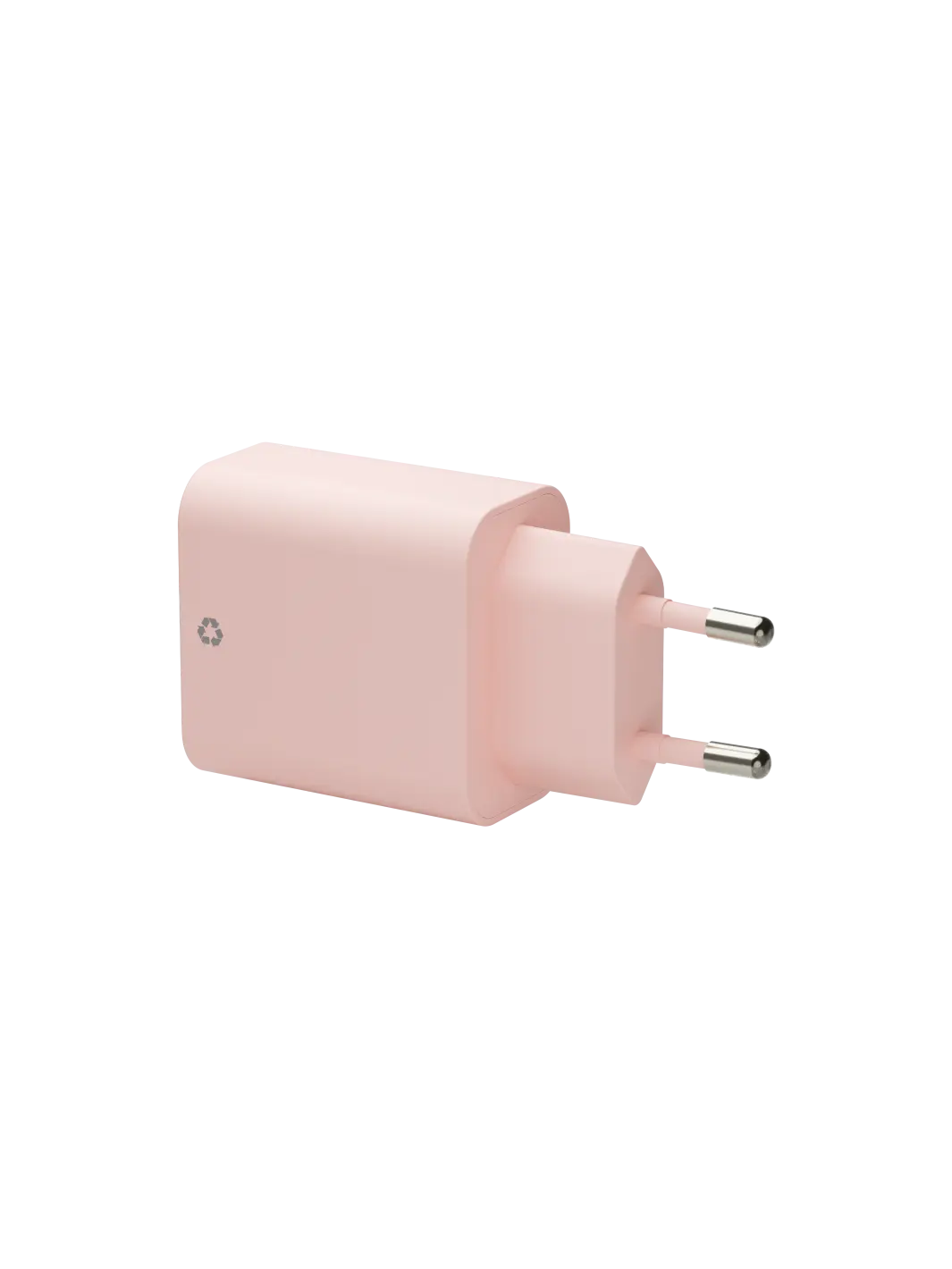 re-charge - EU-Wandladegerät USB-C 20W+USB-A 18W - Pink