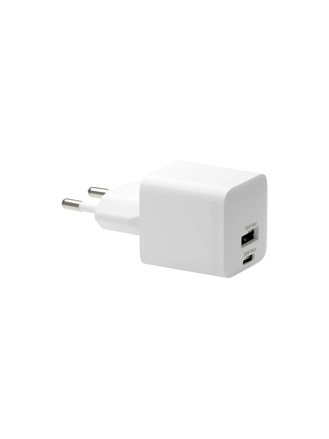 re-charge Pro - EU Wall Charger USB-C 30W + USB-A 18W - White Power Adapters & Chargers